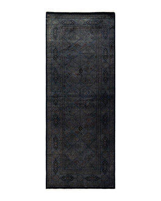 Fine Vibrance, One-of-a-Kind Hand-Knotted Runner Rug - Brown, 3' 1" x 7' 10" - Solo Rugs