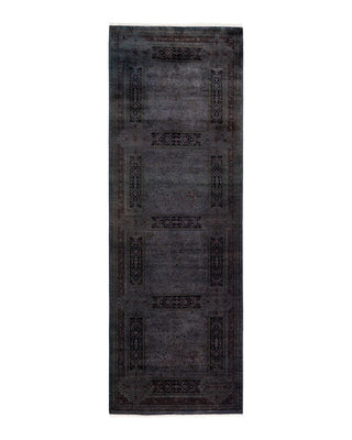 Fine Vibrance, One-of-a-Kind Hand-Knotted Runner Rug - Brown, 3' 1" x 9' 2" - Solo Rugs