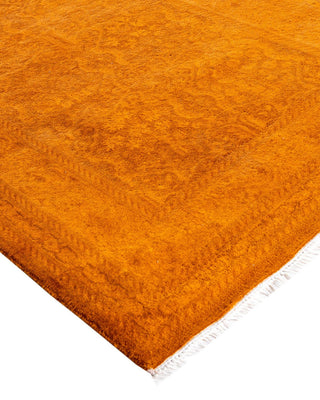 Fine Vibrance, One-of-a-Kind Hand-Knotted Runner Rug - Gold, 2' 7" x 20' 6" - Solo Rugs