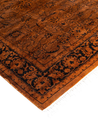 Fine Vibrance, One-of-a-Kind Hand-Knotted Runner Rug - Gold, 2' 8" x 21' 3" - Solo Rugs