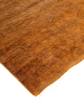 Fine Vibrance, One-of-a-Kind Hand-Knotted Runner Rug - Gold, 3' 2" x 25' 6" - Solo Rugs