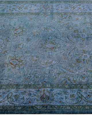 Fine Vibrance, One-of-a-Kind Hand-Knotted Runner Rug - Gray, 2' 6" x 10' 3" - Solo Rugs