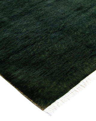 Fine Vibrance, One-of-a-Kind Hand-Knotted Runner Rug - Green, 2' 5" x 16' 4" - Solo Rugs