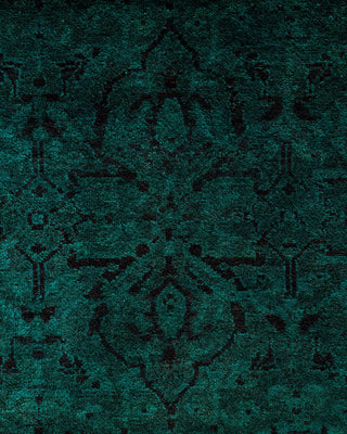 Fine Vibrance, One-of-a-Kind Hand-Knotted Runner Rug - Green, 2' 5" x 21' 5" - Solo Rugs