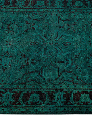 Fine Vibrance, One-of-a-Kind Hand-Knotted Runner Rug - Green, 2' 5" x 21' 5" - Solo Rugs