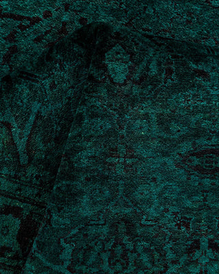 Fine Vibrance, One-of-a-Kind Hand-Knotted Runner Rug - Green, 2' 5" x 21' 5" - Solo Rugs