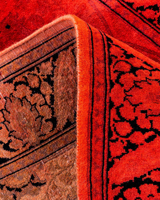 Fine Vibrance, One-of-a-Kind Hand-Knotted Runner Rug - Orange, 2' 6" x 6' 1" - Solo Rugs
