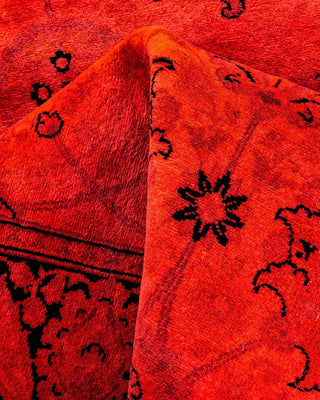 Fine Vibrance, One-of-a-Kind Hand-Knotted Runner Rug - Orange, 2' 6" x 6' 1" - Solo Rugs