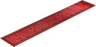 Fine Vibrance, One-of-a-Kind Hand-Knotted Runner Rug - Orange, 2' 7" x 15' 10" - Solo Rugs