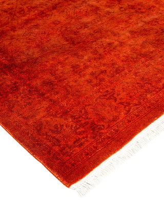 Fine Vibrance, One-of-a-Kind Hand-Knotted Runner Rug - Orange, 2' 7" x 23' 9" - Solo Rugs