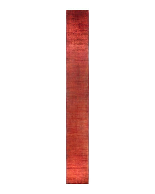 Fine Vibrance, One-of-a-Kind Hand-Knotted Runner Rug - Orange, 2' 9" x 23' 10" - Solo Rugs