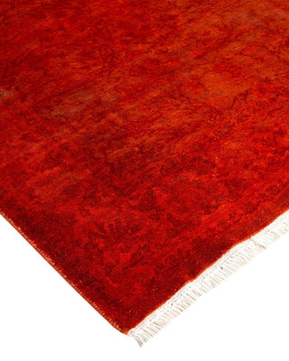 Fine Vibrance, One-of-a-Kind Hand-Knotted Runner Rug - Orange, 3' 1" x 22' 8" - Solo Rugs