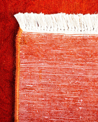 Fine Vibrance, One-of-a-Kind Hand-Knotted Runner Rug - Orange, 3' 1" x 22' 8" - Solo Rugs