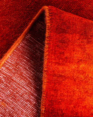Fine Vibrance, One-of-a-Kind Hand-Knotted Runner Rug - Orange, 3' 1" x 22' 8" - Solo Rugs