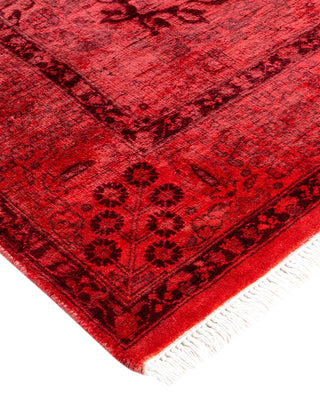 Fine Vibrance, One-of-a-Kind Hand-Knotted Runner Rug - Orange, 3' 1" x 9' 1" - Solo Rugs