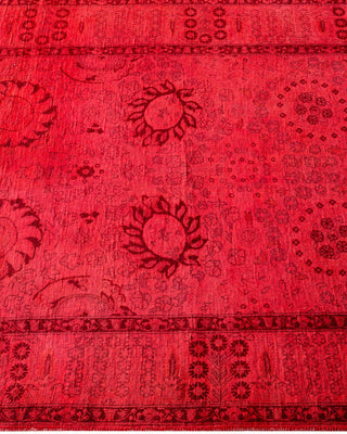Fine Vibrance, One-of-a-Kind Hand-Knotted Runner Rug - Orange, 3' 1" x 9' 1" - Solo Rugs