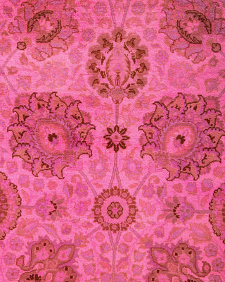 Fine Vibrance, One-of-a-Kind Hand-Knotted Runner Rug - Pink, 2' 7" x 13' 10" - Solo Rugs