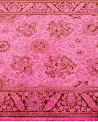 Fine Vibrance, One-of-a-Kind Hand-Knotted Runner Rug - Pink, 2' 7" x 13' 10" - Solo Rugs