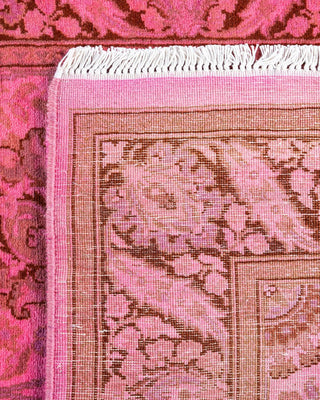 Fine Vibrance, One-of-a-Kind Hand-Knotted Runner Rug - Pink, 2' 7" x 13' 10" - Solo Rugs