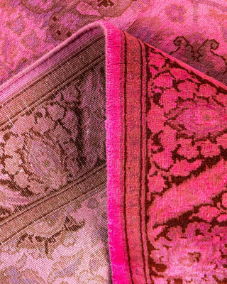 Fine Vibrance, One-of-a-Kind Hand-Knotted Runner Rug - Pink, 2' 7" x 13' 10" - Solo Rugs