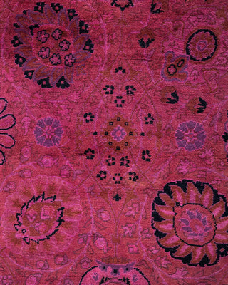 Fine Vibrance, One-of-a-Kind Hand-Knotted Runner Rug - Pink, 2' 7" x 14' 4" - Solo Rugs