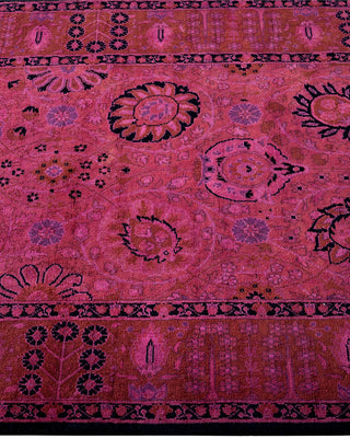 Fine Vibrance, One-of-a-Kind Hand-Knotted Runner Rug - Pink, 2' 7" x 14' 4" - Solo Rugs