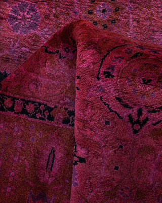Fine Vibrance, One-of-a-Kind Hand-Knotted Runner Rug - Pink, 2' 7" x 14' 4" - Solo Rugs