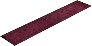Fine Vibrance, One-of-a-Kind Hand-Knotted Runner Rug - Pink, 2' 7" x 14' 4" - Solo Rugs