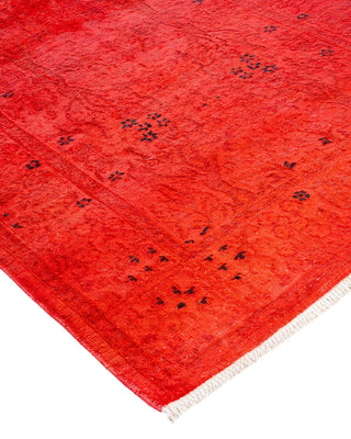 Fine Vibrance, One-of-a-Kind Hand-Knotted Runner Rug - Pink, 2' 7" x 7' 3" - Solo Rugs