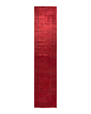 Fine Vibrance, One-of-a-Kind Hand-Knotted Runner Rug - Pink, 2' 8" x 12' 0" - Solo Rugs