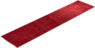 Fine Vibrance, One-of-a-Kind Hand-Knotted Runner Rug - Pink, 2' 8" x 12' 0" - Solo Rugs
