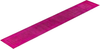 Fine Vibrance, One-of-a-Kind Hand-Knotted Runner Rug - Pink, 2' 8" x 18' 3" - Solo Rugs
