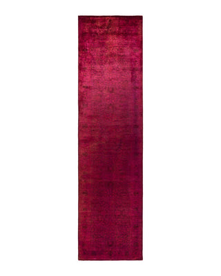 Fine Vibrance, One-of-a-Kind Hand-Knotted Runner Rug - Pink, 3' 0" x 12' 0" - Solo Rugs
