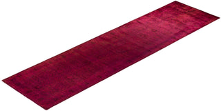 Fine Vibrance, One-of-a-Kind Hand-Knotted Runner Rug - Pink, 3' 0" x 12' 0" - Solo Rugs