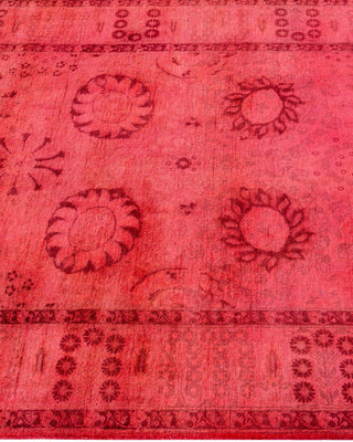 Fine Vibrance, One-of-a-Kind Hand-Knotted Runner Rug - Pink, 3' 0" x 9' 3" - Solo Rugs