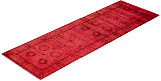 Fine Vibrance, One-of-a-Kind Hand-Knotted Runner Rug - Pink, 3' 0" x 9' 3" - Solo Rugs
