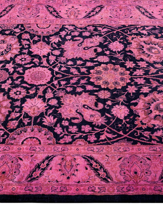 Fine Vibrance, One-of-a-Kind Hand-Knotted Runner Rug - Pink, 3' 1" x 8' 10" - Solo Rugs