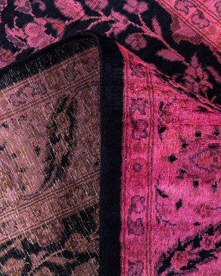 Fine Vibrance, One-of-a-Kind Hand-Knotted Runner Rug - Pink, 3' 1" x 8' 10" - Solo Rugs