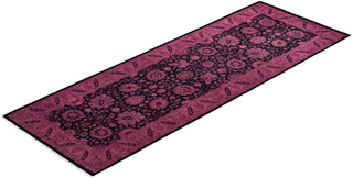 Fine Vibrance, One-of-a-Kind Hand-Knotted Runner Rug - Pink, 3' 1" x 8' 10" - Solo Rugs