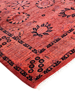 Fine Vibrance, One-of-a-Kind Hand-Knotted Runner Rug - Pink, 3' 3" x 9' 1" - Solo Rugs
