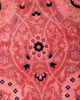 Fine Vibrance, One-of-a-Kind Hand-Knotted Runner Rug - Pink, 3' 3" x 9' 1" - Solo Rugs