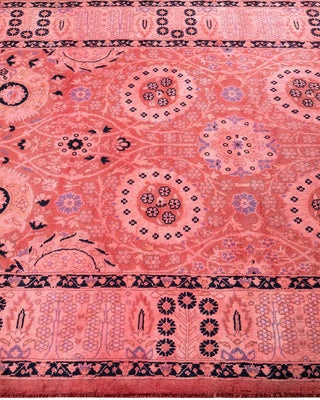 Fine Vibrance, One-of-a-Kind Hand-Knotted Runner Rug - Pink, 3' 3" x 9' 1" - Solo Rugs