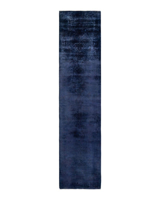 Fine Vibrance, One-of-a-Kind Hand-Knotted Runner Rug - Purple, 2' 7" x 11' 2" - Solo Rugs