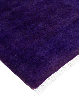 Fine Vibrance, One-of-a-Kind Hand-Knotted Runner Rug - Purple, 2' 8" x 17' 0" - Solo Rugs