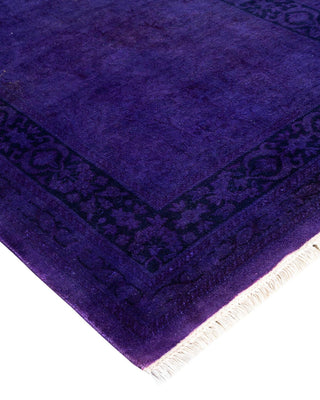 Fine Vibrance, One-of-a-Kind Hand-Knotted Runner Rug - Purple, 2' 8" x 18' 0" - Solo Rugs