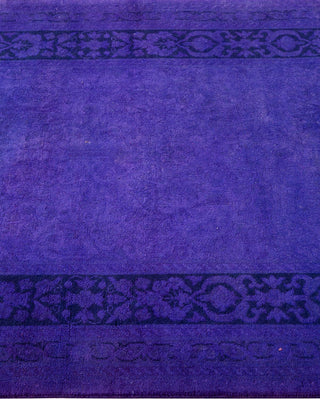 Fine Vibrance, One-of-a-Kind Hand-Knotted Runner Rug - Purple, 2' 8" x 18' 0" - Solo Rugs