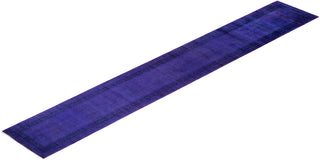 Fine Vibrance, One-of-a-Kind Hand-Knotted Runner Rug - Purple, 2' 8" x 18' 0" - Solo Rugs