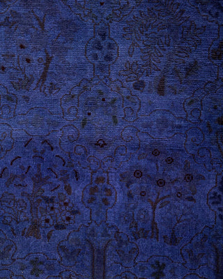 Fine Vibrance, One-of-a-Kind Hand-Knotted Runner Rug - Purple, 2' 8" x 19' 10" - Solo Rugs