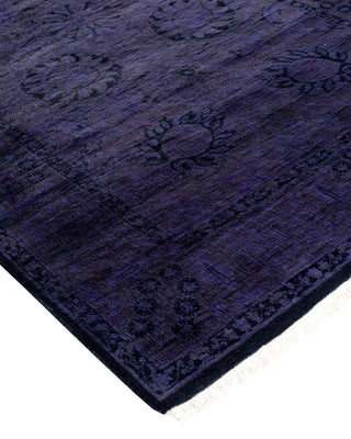 Fine Vibrance, One-of-a-Kind Hand-Knotted Runner Rug - Purple, 3' 0" x 14' 9" - Solo Rugs