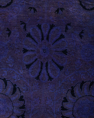 Fine Vibrance, One-of-a-Kind Hand-Knotted Runner Rug - Purple, 3' 0" x 14' 9" - Solo Rugs